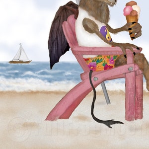 Jersey Devil at the Jersey Shore Print image 3