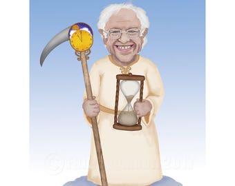 Bernie Sanders Father Time Print