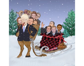 Santa’s New Helper, The Trumpus , Full Illustration Print