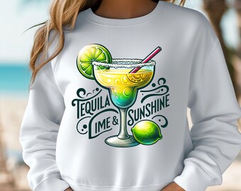 Tequila Lime Cocktail PNG: Summer Beach Vibes Digital Art