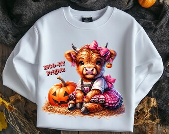 Vache Halloween Costume De Citrouille PNG (Téléchargement numérique)