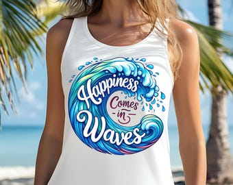Beach Wave PNG: Summer Clipart, T-Shirt Design (Digital Download)