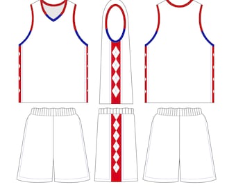 Custom Basketball Jersey, Basketball Jersey Vector, Adobe Template, Star Jersey Template, Jersey Blank, Editable Jersey, Jersey Design, UNC