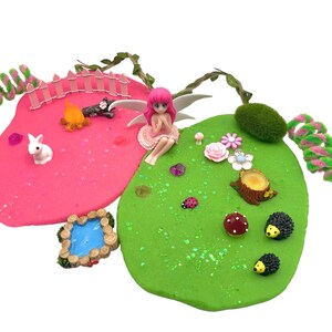 Fairy Playdough Kit (4 Colors), Birthday, Spring, Summer, Fairies, Fairy, Sensory Kit, Busy Box, Kids Gift, Pretend Play, Montessori, Girl,