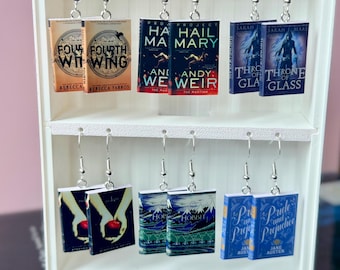 Miniature Book earrings-- great gift for booklovers