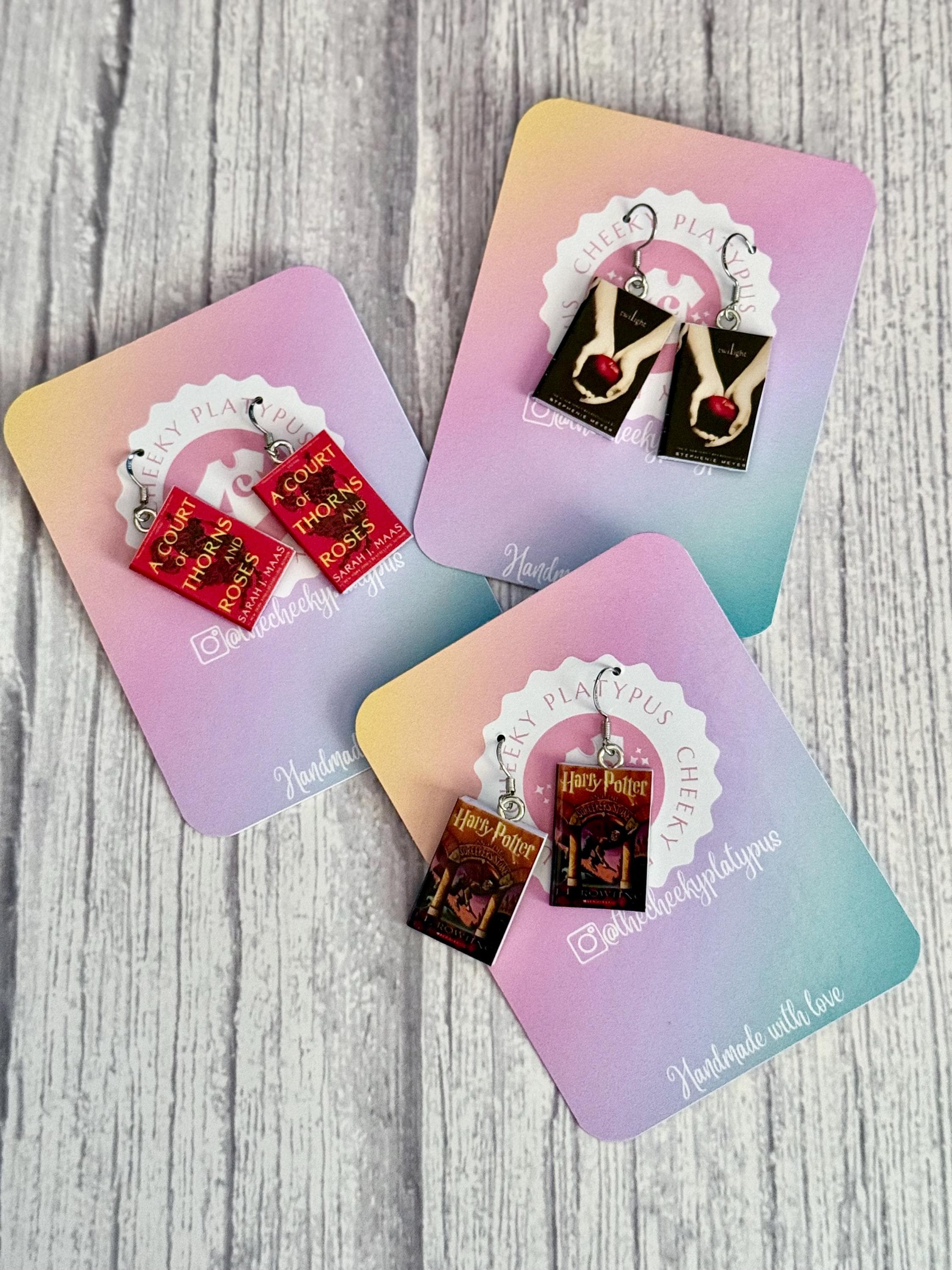Miniature Book earrings-- great gift for booklovers