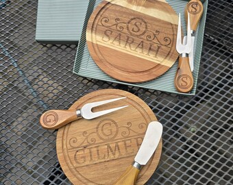 Mini Family Monogram Meat and Cheese Board