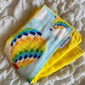Baby burp cloth - BTS Bangtan Sonyeondan hand dyed HYYH yellow balloon burp cloth