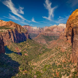 Zion National Park, Utah, Pine Creek Valley, Overlook View