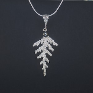 Individually Cast Sterling Silver Cypress Branch Pendant - OOAK - Up North Style - Nature Lover Gift