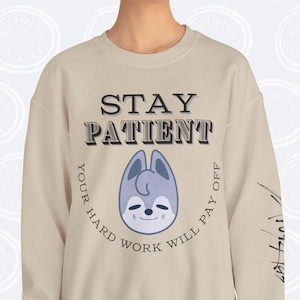 Stray Kids Motivational Sweatshirt, SKZoo Wolf Chan Unisex Shirt, &quot;STAY Patient&quot; SKZ Bangchan Inspiration, StrayKids Kpop Bang Chan Merch