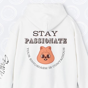 Sudadera con capucha inspiradora de Stray Kids, sudadera unisex con capucha de SKZoo Han Quokka, inspiración de SKZ "STAY Passionate", mercancía de Kpop de StrayKids
