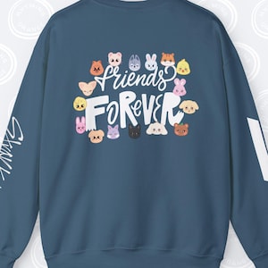 STAYtiny Friends Forever Sweatshirt, SKZoo Aniteez Together Sweatshirt, Stray Kids Ateez KPop Merch, STAY Atiny Fan Shirt