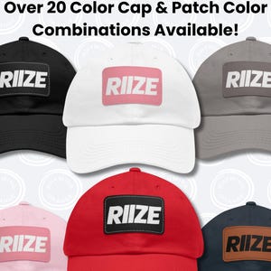 RIIZE Logo Leather Patch Baseball Cap, RIIZING Loud Tour Adjustable Hat, Kpop Concert Tour Merch Shotaro Eunseok Sungchan Wonbin Sohee Anton