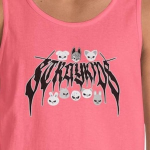 Stray Kids EVIL SKZoo Tank Top, SKZoo Gilden 5200 Sleeveless Tee, Funny SKZ shirt, Kpop StrayKids merch, DominATE Tour