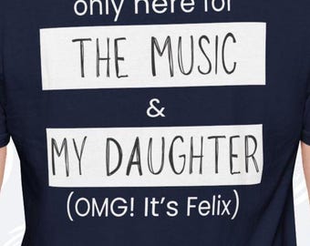 Stray Kids Only here for the music, my daughter, OMG Its [SKZ Bias], Unisex SoftStyle T-Shirt, Daughter StrayKids DominATE Concert Tee