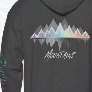 Stray Kids Mountains Hoodie, SKZ Soundwave Graphic Design Hooded Sweatshirt, StrayKids Kpop BangChan Felix Changbin Hyunjin Han IN Merch