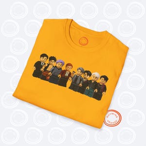 ATEEZ Minifig Tee, ATZ Group Bricks-inspired T-Shirt, KPop Merch Hongjoong SeongHwa Mingi San Yunho Jongho Yeosang WooYoung