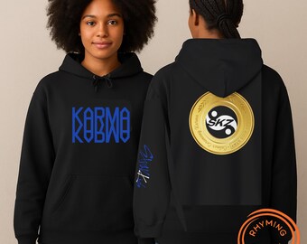 Stray Kids *KARMA* Coin Black & Blue Hoodie, SKZ Comeback