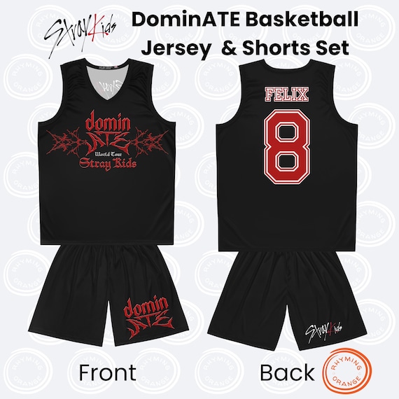 100％本物保証！ Personalized Stray Kids Dominate Tour Basketball Jersey アイドル