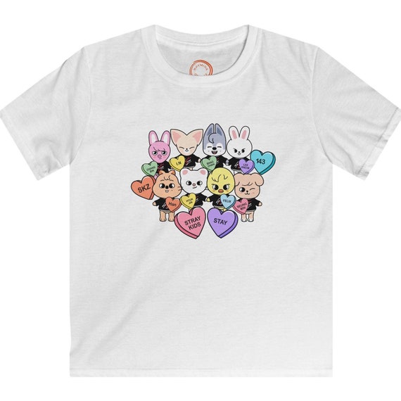 Skzoo STAY & Stray Kids Candy Hearts YOUTH Softstyle Tee