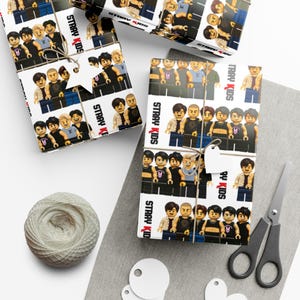 Stray Kids Minifigur Geschenkverpackung, SKZ Bricks Minifigur Geschenkpapier Geburtstag Feiertagsgeschenke für STAY BangChan Felix Changbin Han Hyunjin LeeKnow