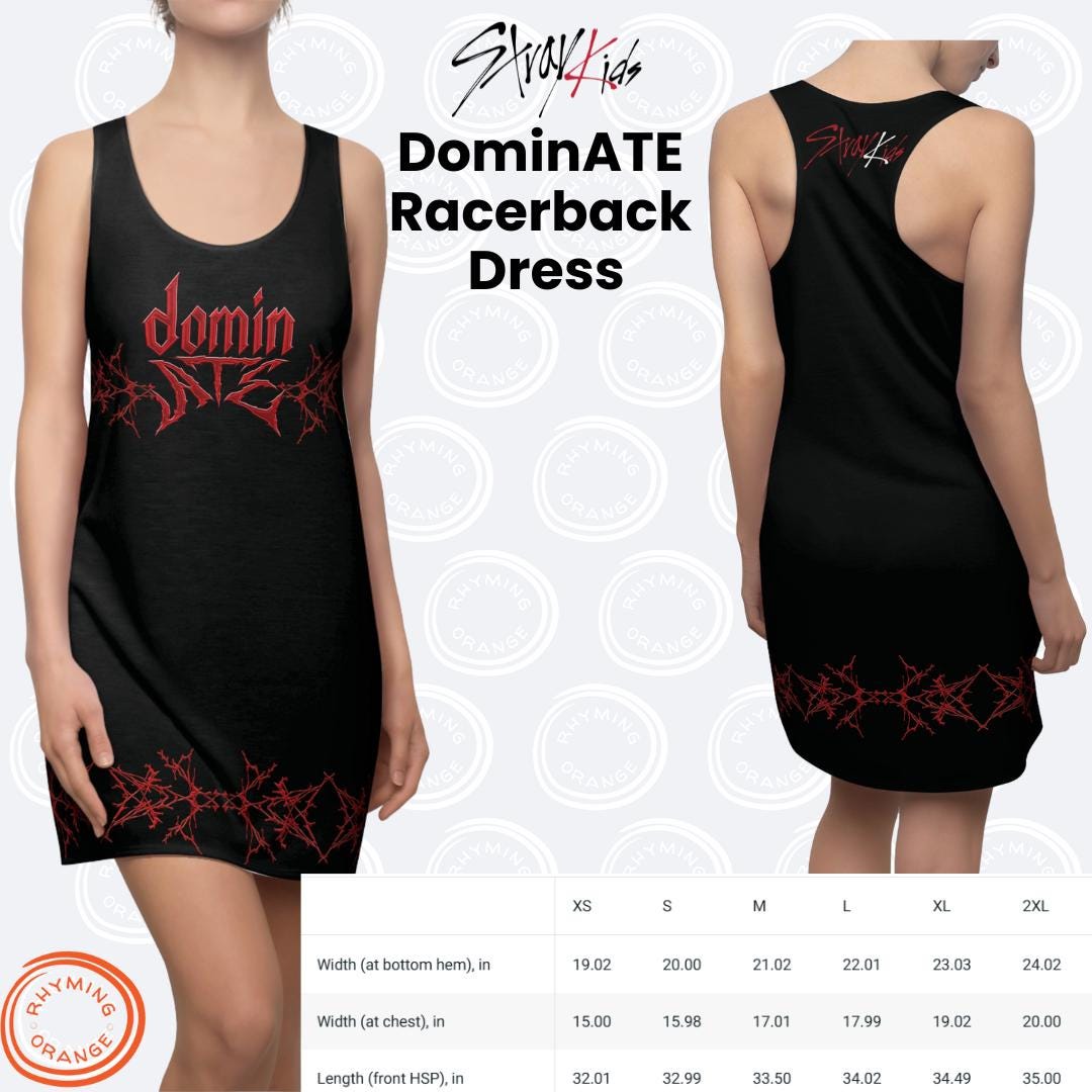 Stray Kids Dominate World Tour Racerback Dress, All-over