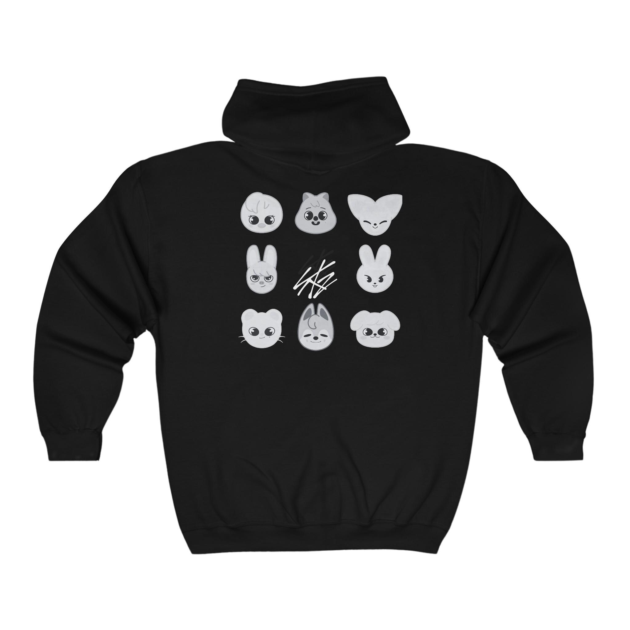超歓迎 Stray Low Zipper Hooded Unisex SKZ Hoodie, Zip-up Skzoo Kids アイドル