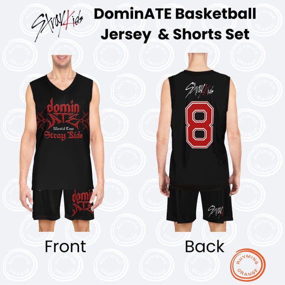 Stray Kids Skiz World Tour dominATE BASKETBALL JERSEY