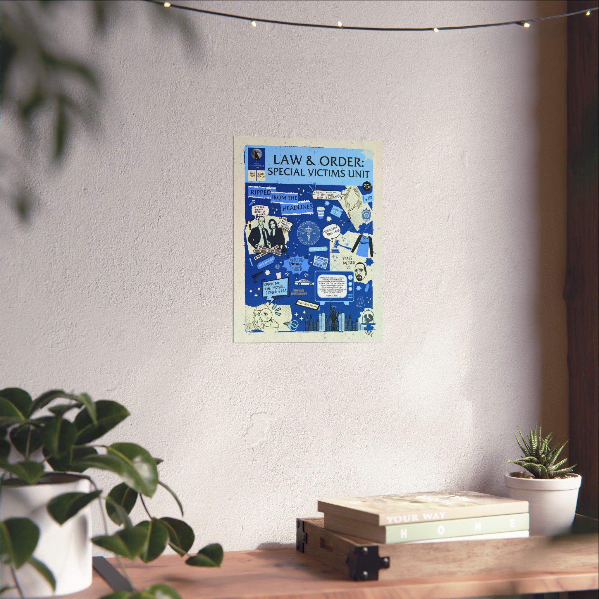 Law & Order SVU Comic Inspired Poster Etsy