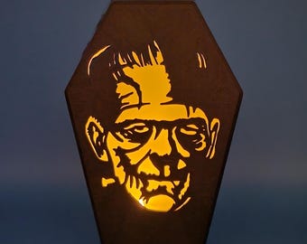 Frankenstein Coffin #2 - LED Tea Light