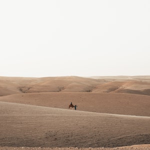 Camel Ride Photography, Agafay Desert, Agafay Desert Print, Morocco Photo, Desert Wall Art, Desert Landscape Print, Printable Wall Art