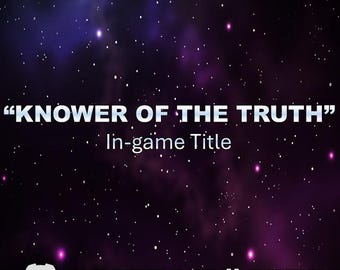 Brawlhalla Title White &quot;Knower of the Truth&quot; (READ DECRIPTION)
