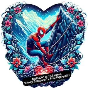 2 PNG  Spiderman Watercolor and Splash Digital design PNG file for sublimation - High Resolution -Instant Digital PNG Download