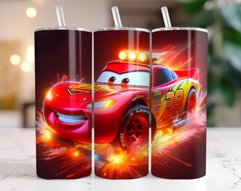 McQueen Tumbler Wrap Bundle: Cars Movie PNG Designs (Digital Download)