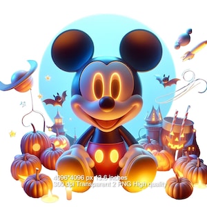Mickey Mouse Minnie Splash Watercolor PNG-Sublimation Design for Shirts & Tumblers-2 PNG Bundle-Instant Digital Download-300 DPI Print Ready