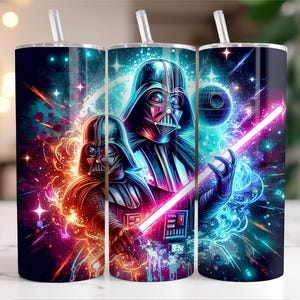 2 PNG Darth vader Tumbler Wrap   splash and Watercolor Digital design PNG file for sublimation High Resolution Instant digital PNG Download