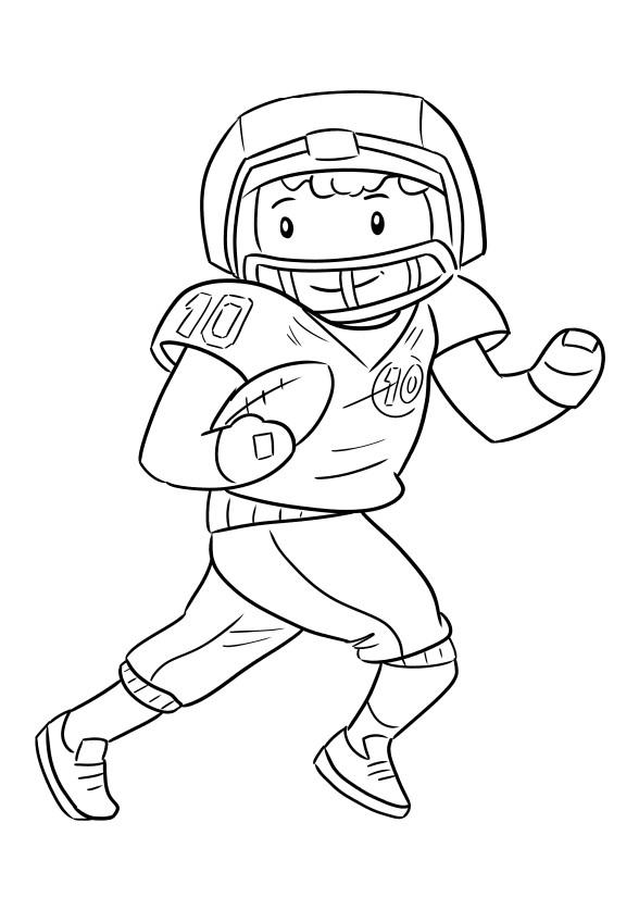 Printable Football Coloring Pages Digital File Instant Download Kids