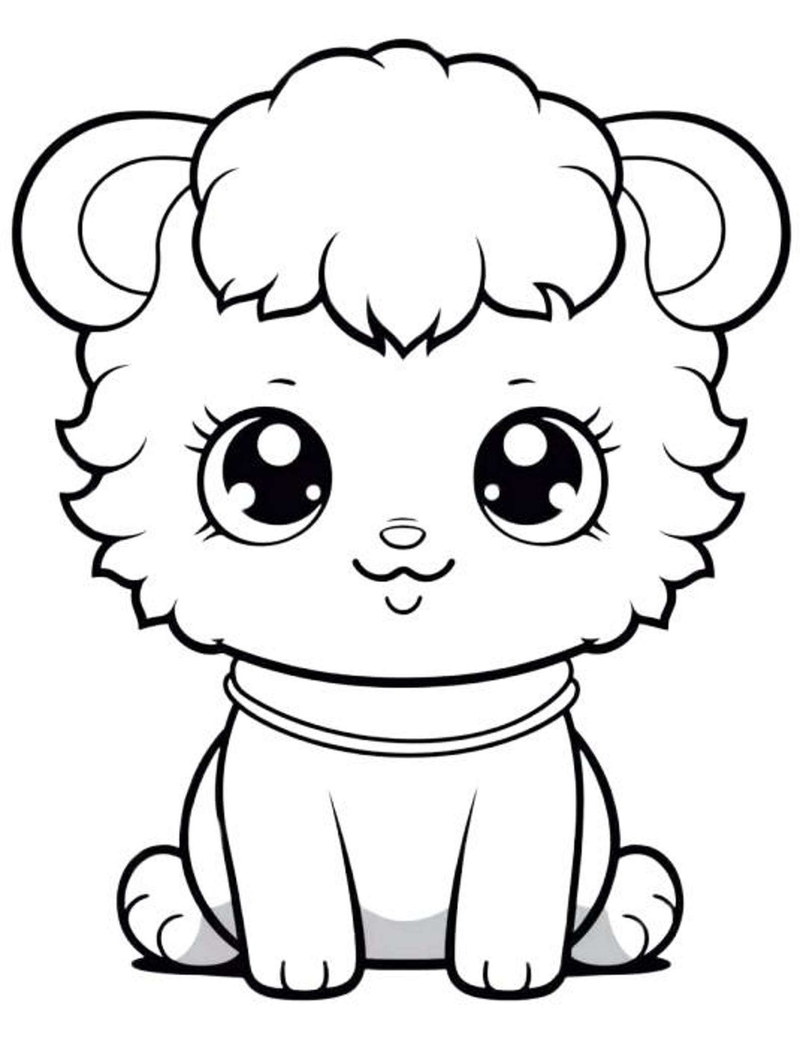 Printable BABY ANIMALS Coloring Pages Digital File Instant Download ...