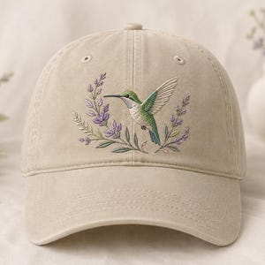 Red Hat With Hummingbird - Etsy display picture 1