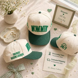 Custom Mommin' Embroidered Hat Too Busy Raising Legends Embroidered Cap Gift for Mom Mother Gift Funny Mom Life Hat image 1