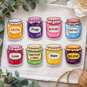Custom embroidered faith prayer jar patch set christian inspirational quote religious gift iron on badge for jacket bag
