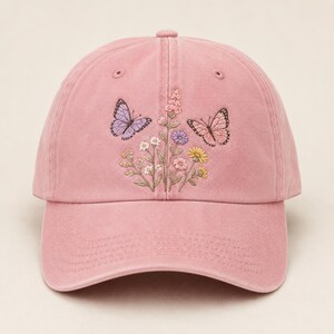 Baseball Cap Butterfly Floral Women - Etsy display picture 2