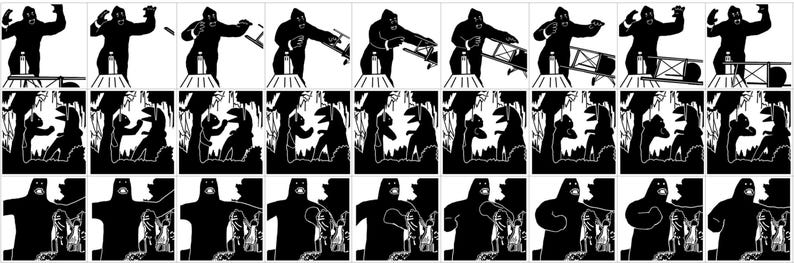 KING KONG Zoetrope- Early Animation Device With Sequences Inspired by ...