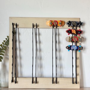 finger board display - tech deck wall mount - fingerboard storage - tech deck display