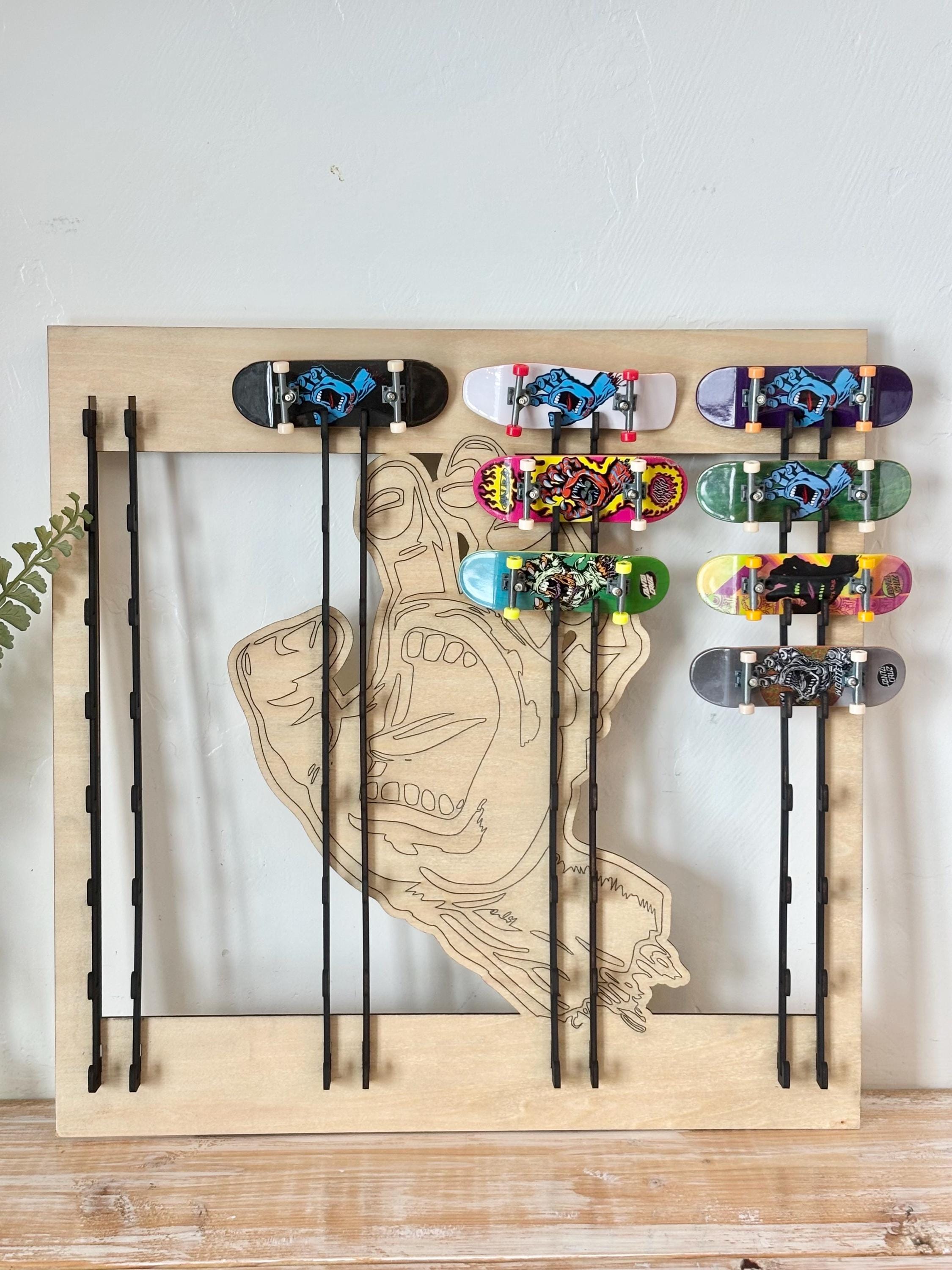 finger board display - tech deck wall mount - fingerboard storage - tech deck display