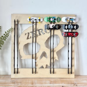 finger board display - tech deck wall mount - fingerboard storage - tech deck display