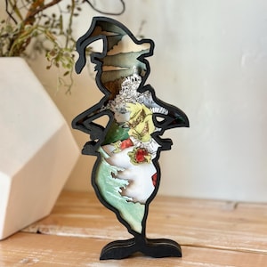 Wood Grinch decoration, standing grinch , Christmas grinch , Christmas decoration
