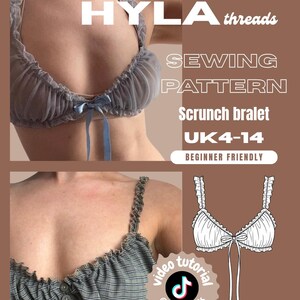 Schnittmuster für ein gerafftes Bralette