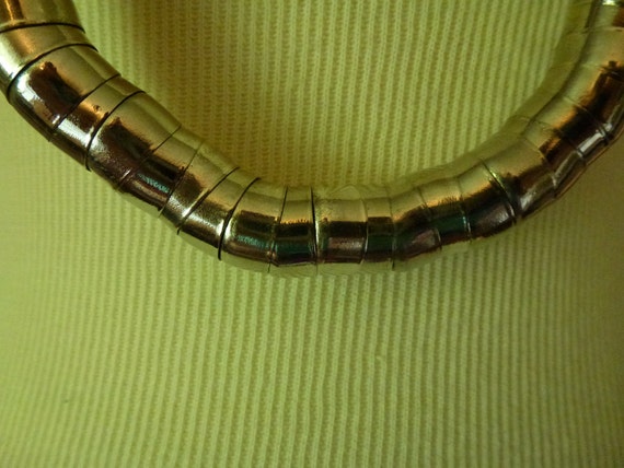 Vintage Silver Toned Serpentine Snake Long Neckla… - image 3